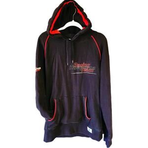 Husqvarna Racing Team Fleece Hoodie Sz XL Black Red Pullover Motor cross Moto